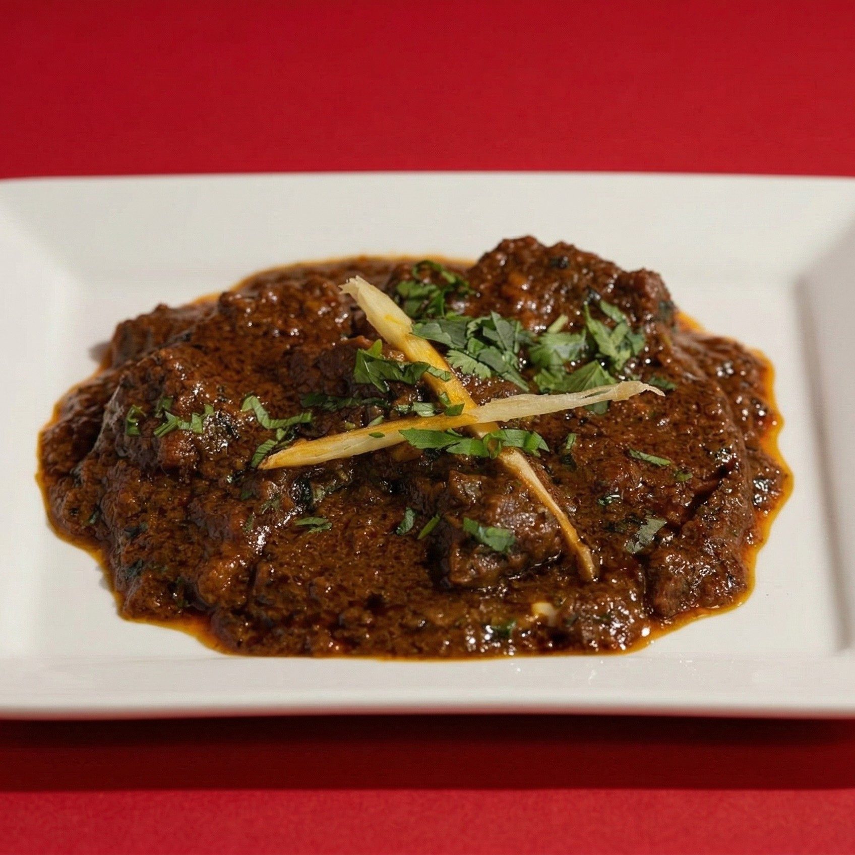 Traditional Nepali Goat Curry.